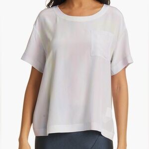 NEW Club Monaco Relaxed Silk Short Sleeve T-Shirt Size Large